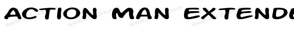 Action Man Extended Italic字体转换